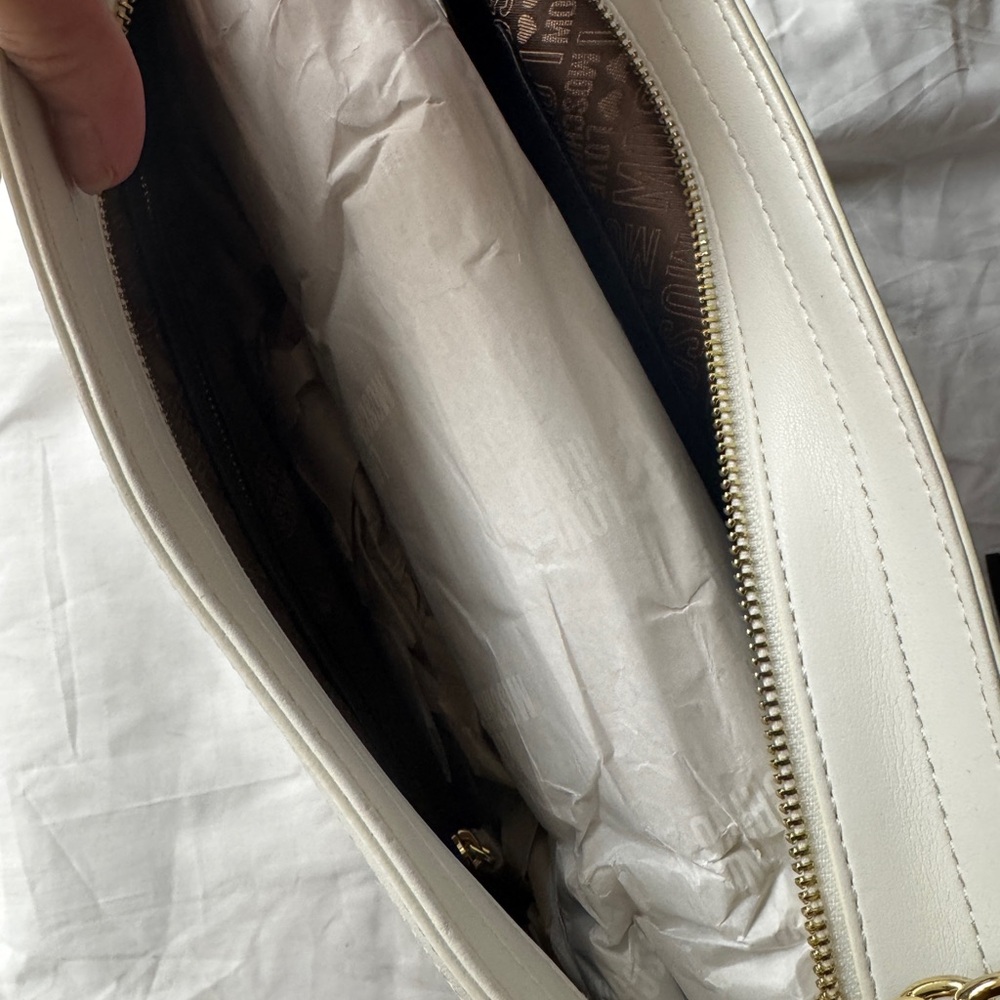 Love Moschino Cream Quilted Shoulder Bag - Picture 5 of 7
